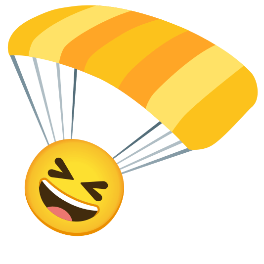 parachute laughing