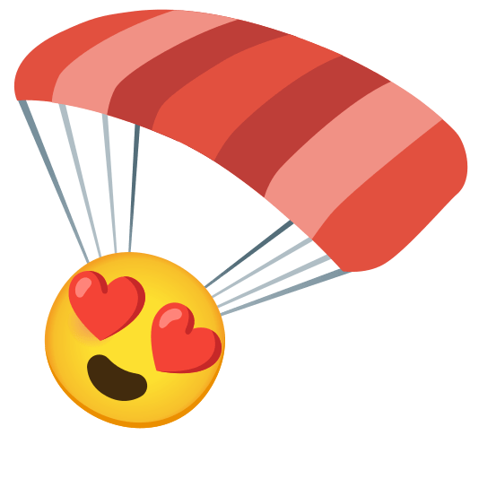 parachute heart eyes