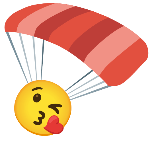 parachute kissing heart