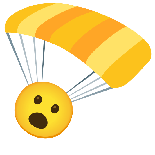 parachute open mouth