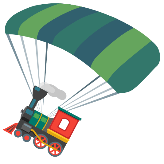 parachute steam locomotive