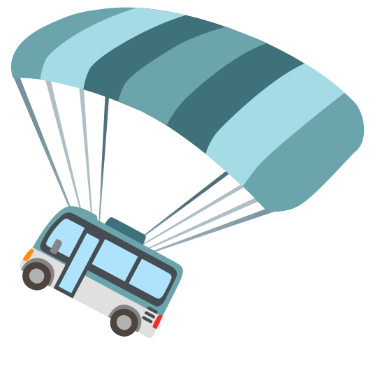 parachute bus