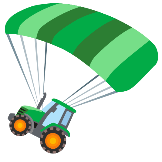 parachute tractor