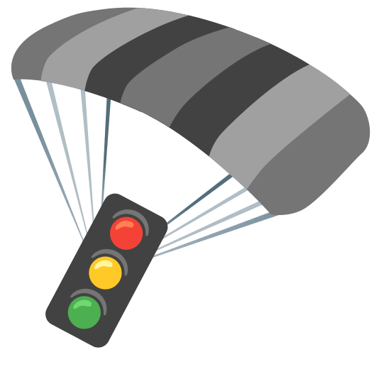 parachute vertical traffic light