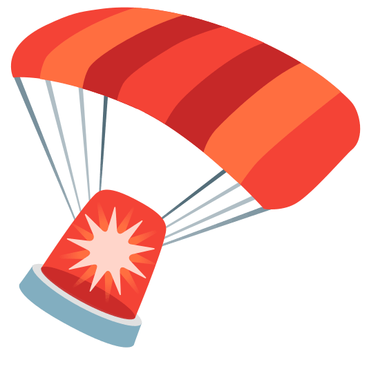 parachute rotating light