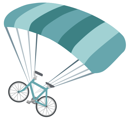 parachute bike
