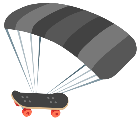 parachute skateboard