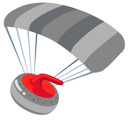 parachute curling stone