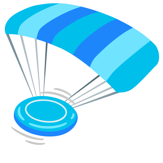 parachute flying disc