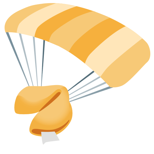 parachute fortune cookie