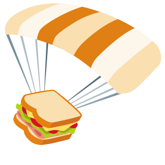 parachute sandwich