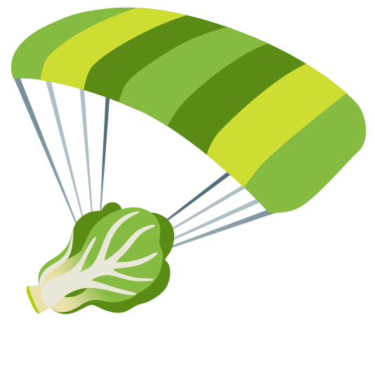 parachute leafy green
