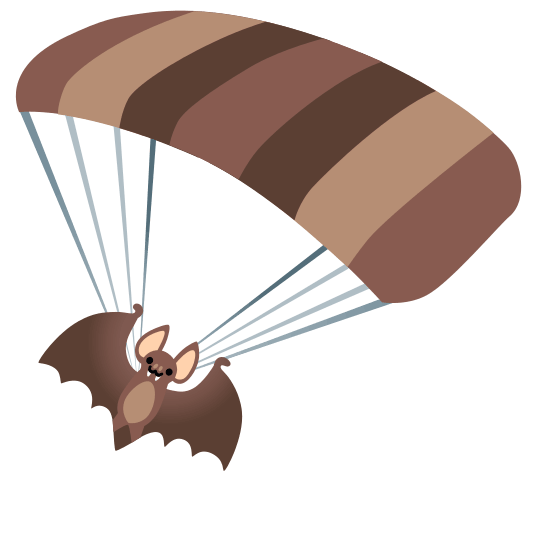 parachute bat