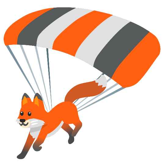parachute fox face
