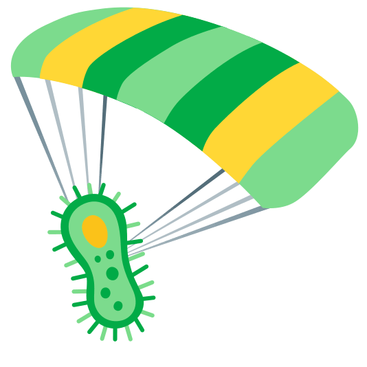 parachute microbe