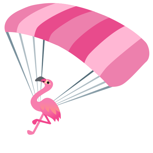 parachute flamingo