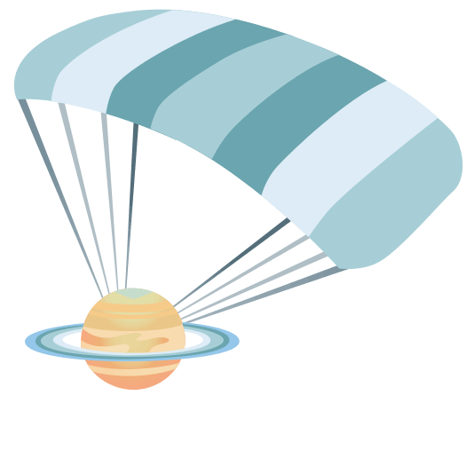 parachute ringed planet