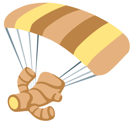 parachute ginger root