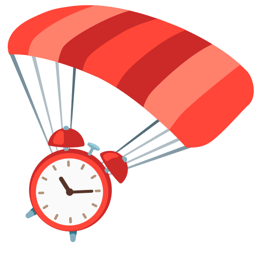 parachute alarm clock