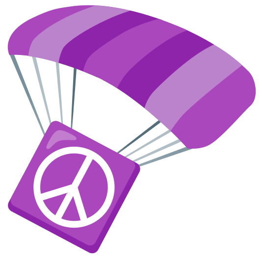 parachute peace symbol