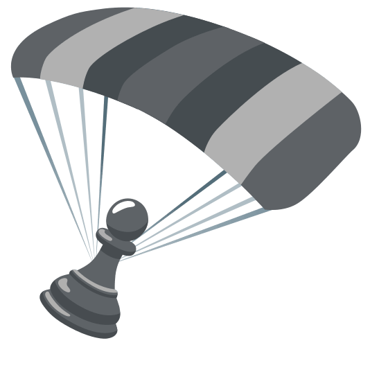 parachute chess pawn