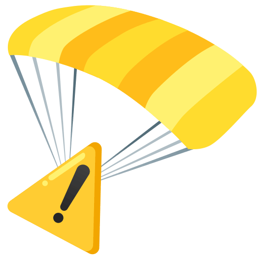 parachute warning