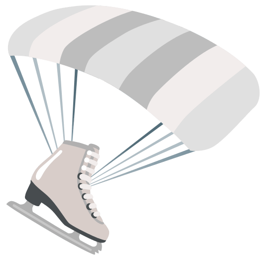 parachute ice skate