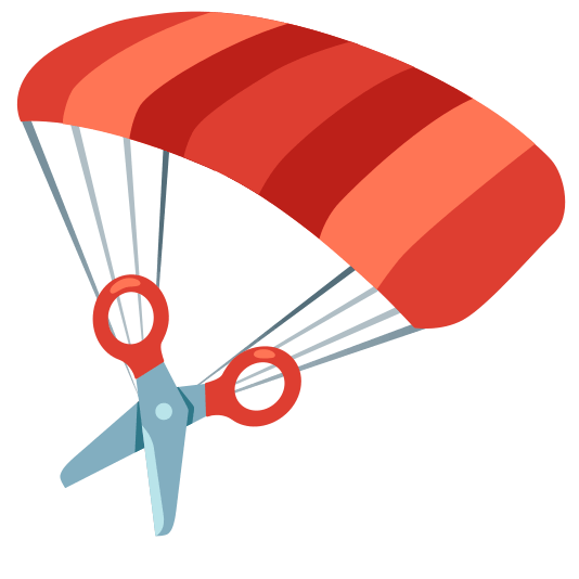 parachute scissors