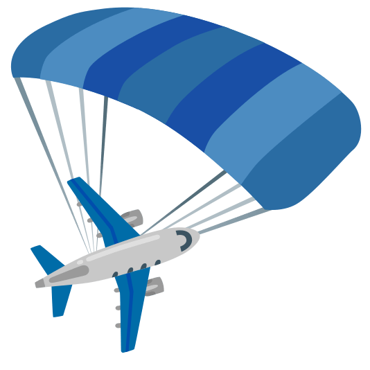 parachute airplane