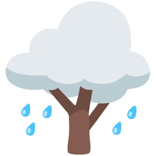 cloud deciduous tree