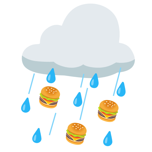 cloud hamburger