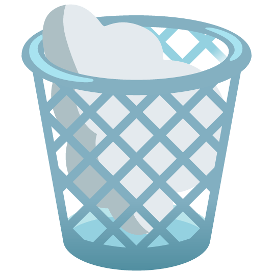 cloud wastebasket