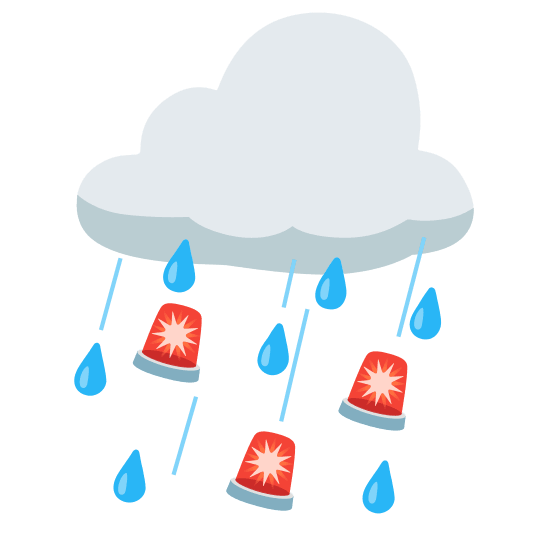 cloud rotating light