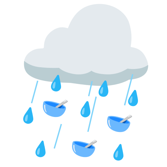 cloud bowl with spoon