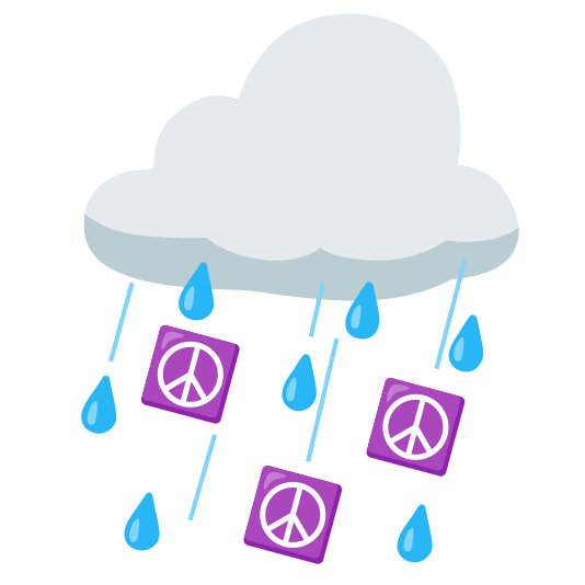 cloud peace symbol