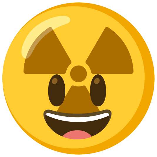 radioactive sign smiley