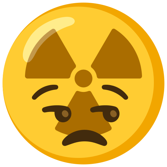radioactive sign unamused