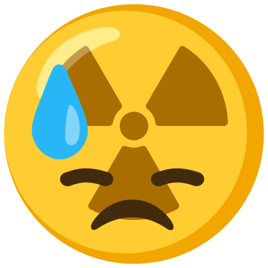 radioactive sign sweat