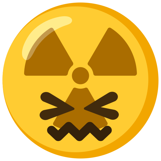 radioactive sign confounded