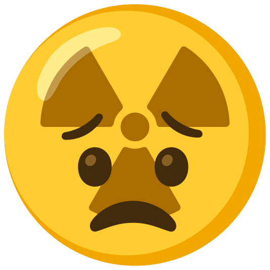 radioactive sign worried