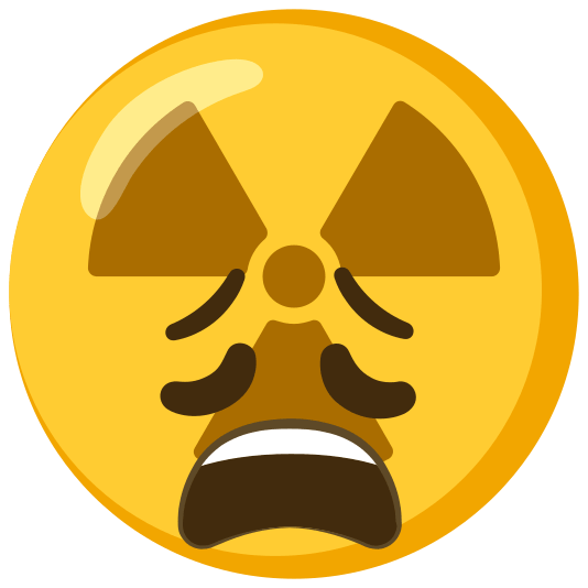 radioactive sign weary