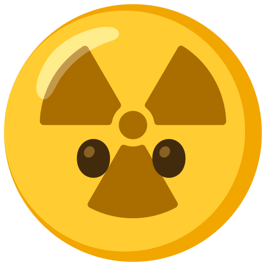radioactive sign no mouth