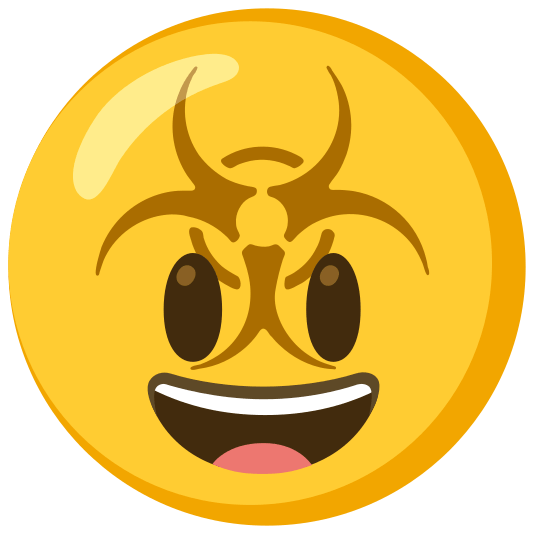 biohazard sign smiley
