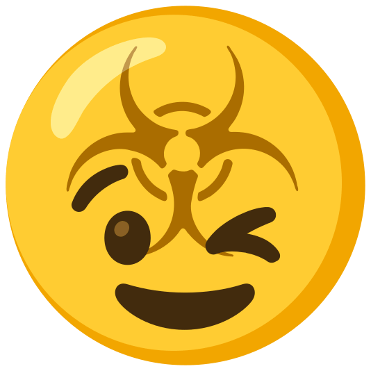 biohazard sign wink