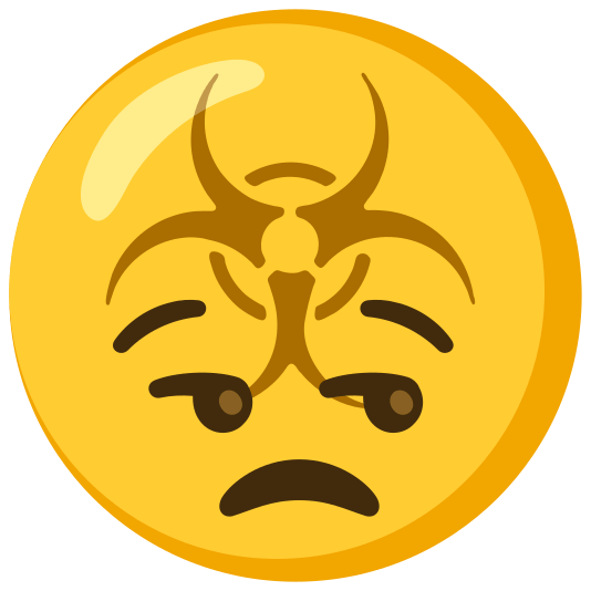 biohazard sign unamused