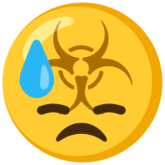 biohazard sign sweat