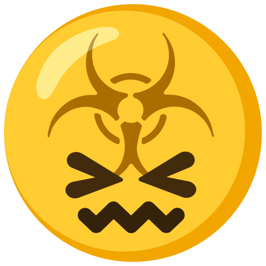 biohazard sign confounded