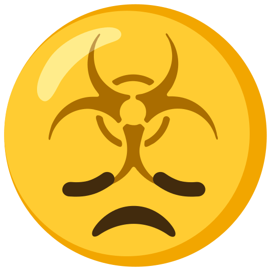 biohazard sign disappointed