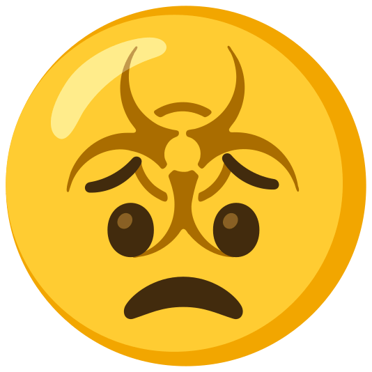 biohazard sign worried