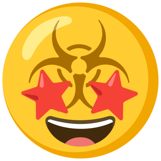 biohazard sign star struck